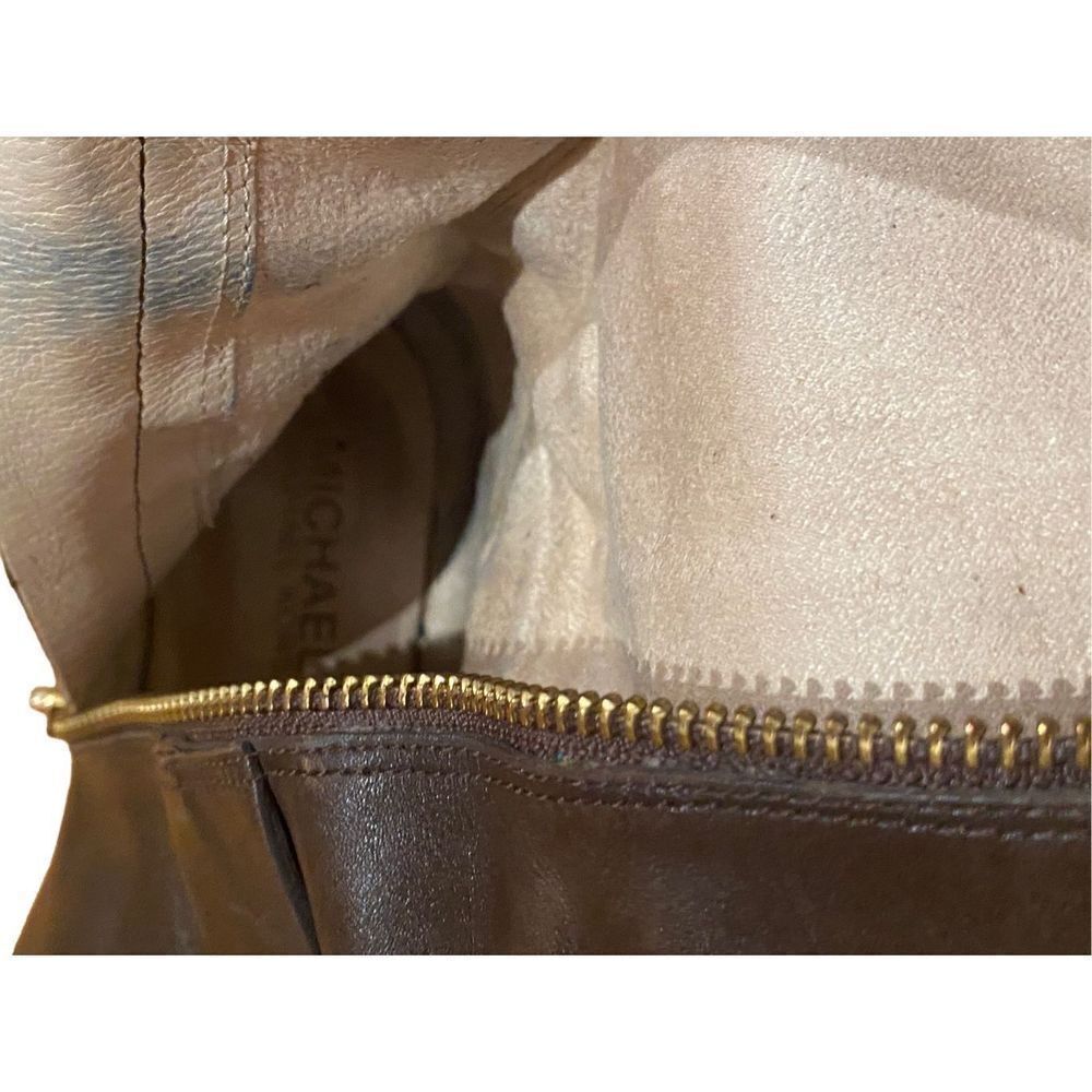 Michael Kors Brown Leather Charm Riding Boots size 5 - Picture 6 of 8